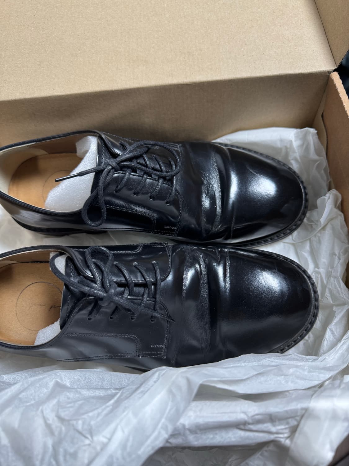 유루이 메이드 소가죽 더비슈즈 240 size (수수료 무료) 상품이미지7