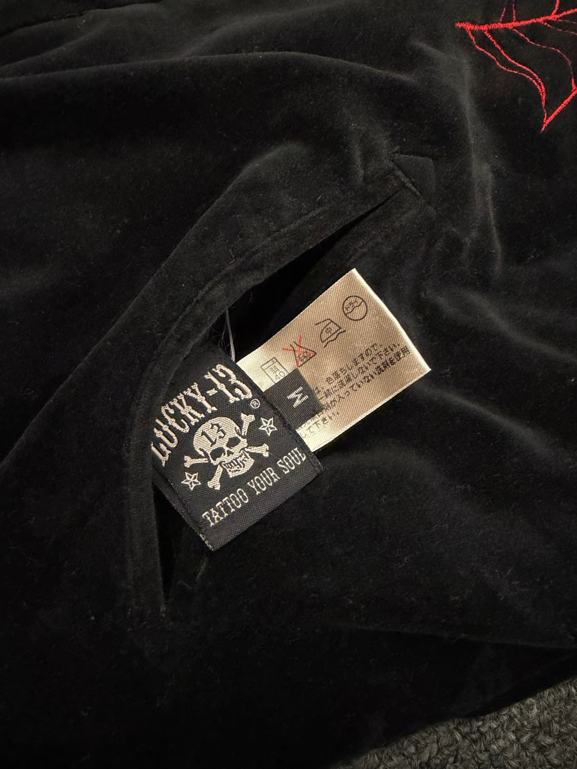 M)럭키 13 빈티지 스컬 스카쟌 상품이미지2