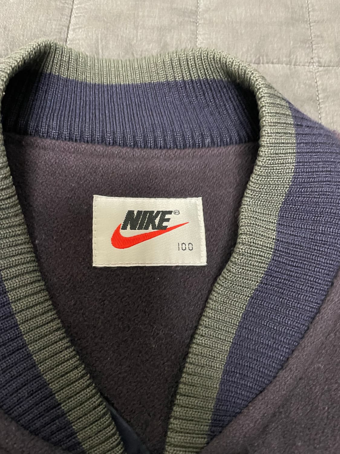 90s 나이키 울 바시티 빅 스우시 자켓 상품이미지2