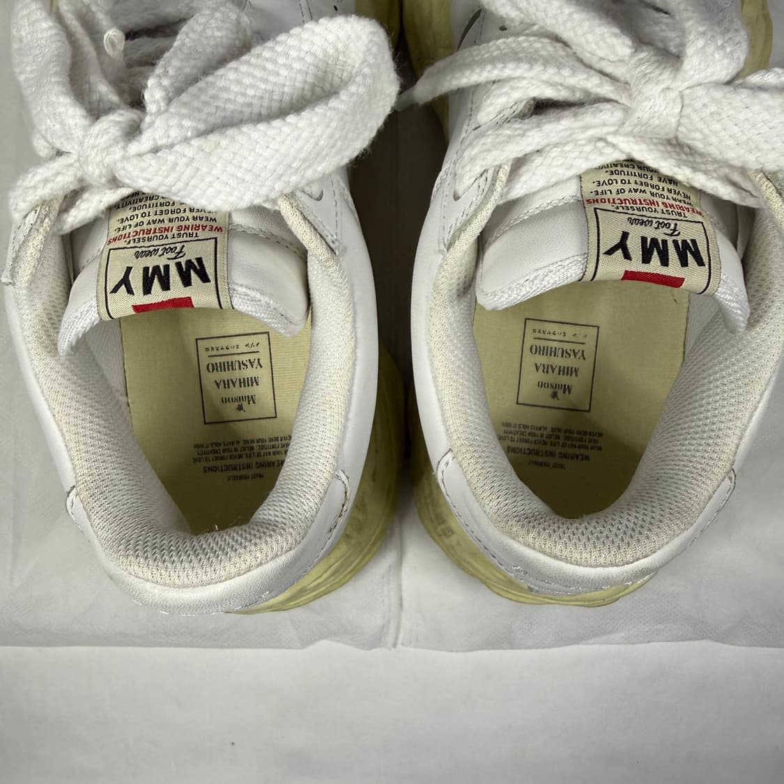 메종 미하라야스히로 웨인 VL OG 솔 레더 로우탑 스니커즈 상품이미지6