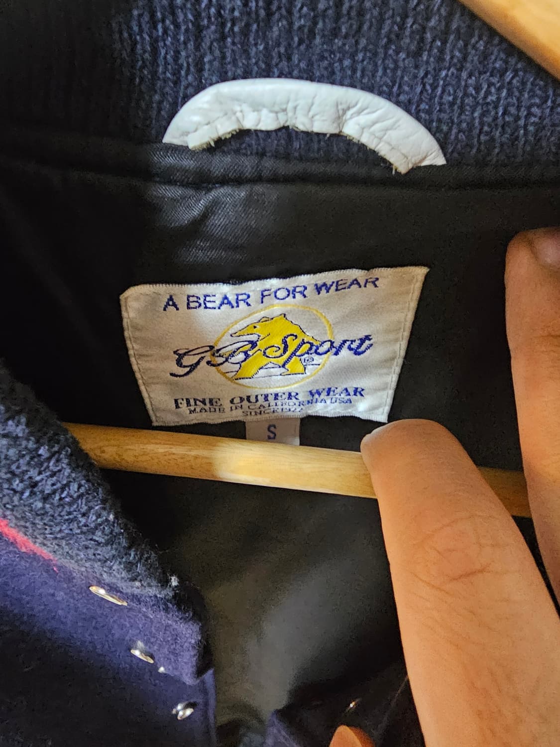 빈티지 골든베어 스타디움 울 바시티 상품이미지3