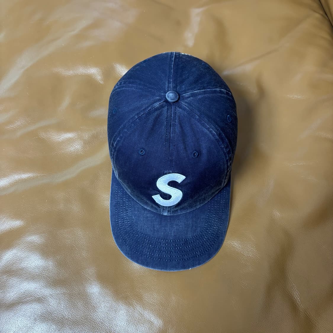 Supreme 슈프림 23fw 피그먼트 네이비 S로고 6패널 볼캡 모자 상품이미지5