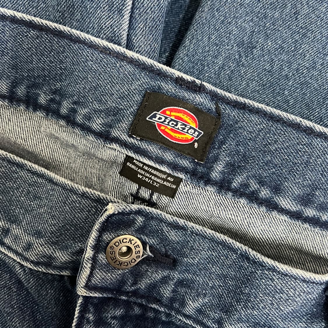 디키즈 루즈핏 더블니 워크 데님 팬츠 청바지 34 상품이미지4