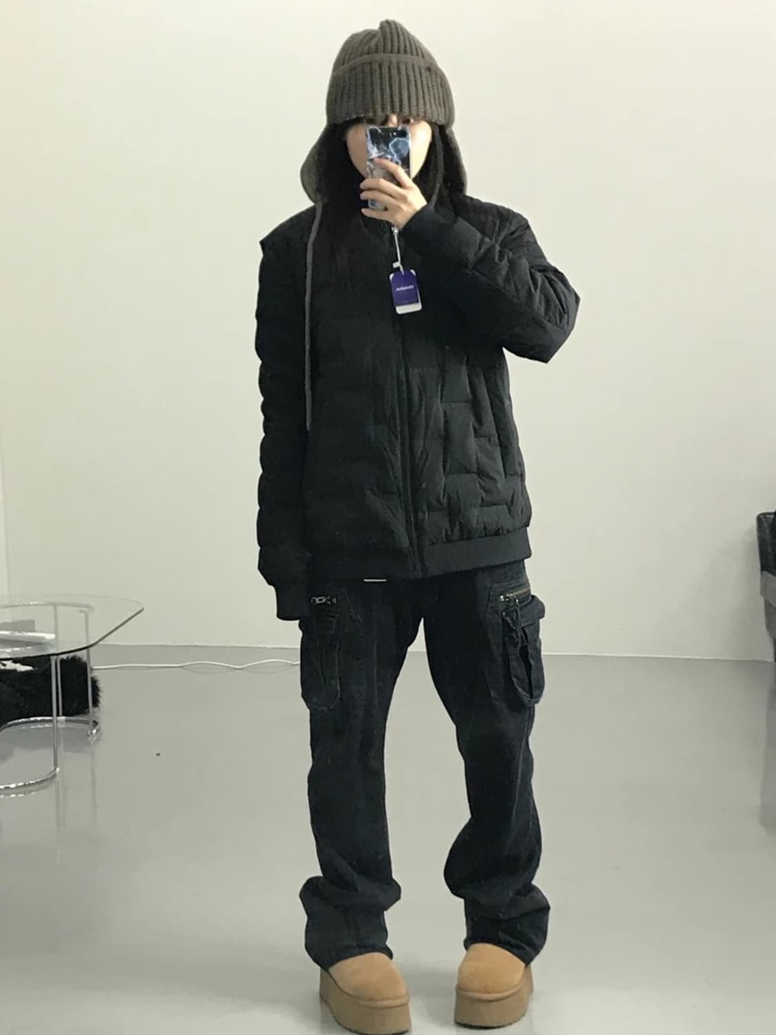 JILL BY JILLSTUART 덕다운 블랙 패딩 상품이미지1