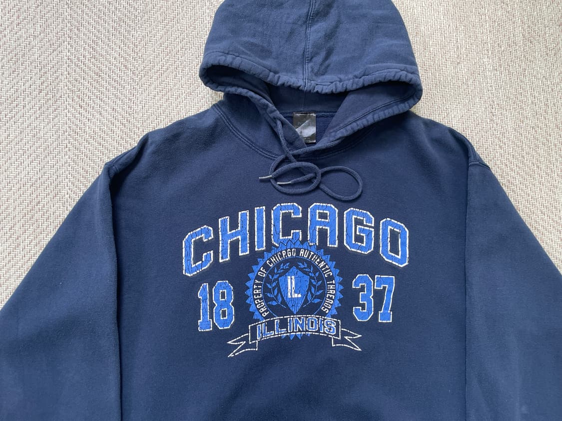 빈티지 Chicago 1837 후드 스웻  상품이미지3