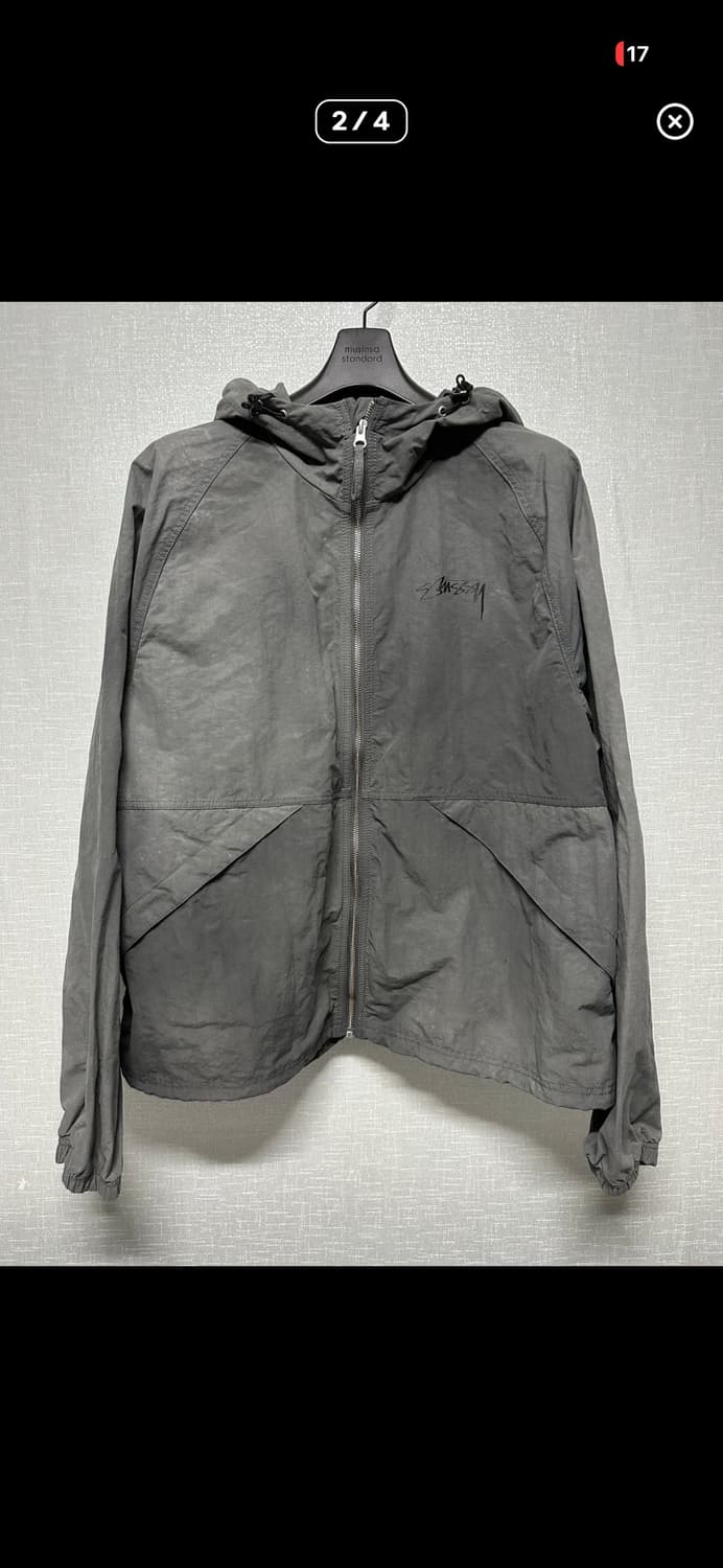 스투시 웨이브 다이 비치쉘 자켓 그레이 상품이미지2