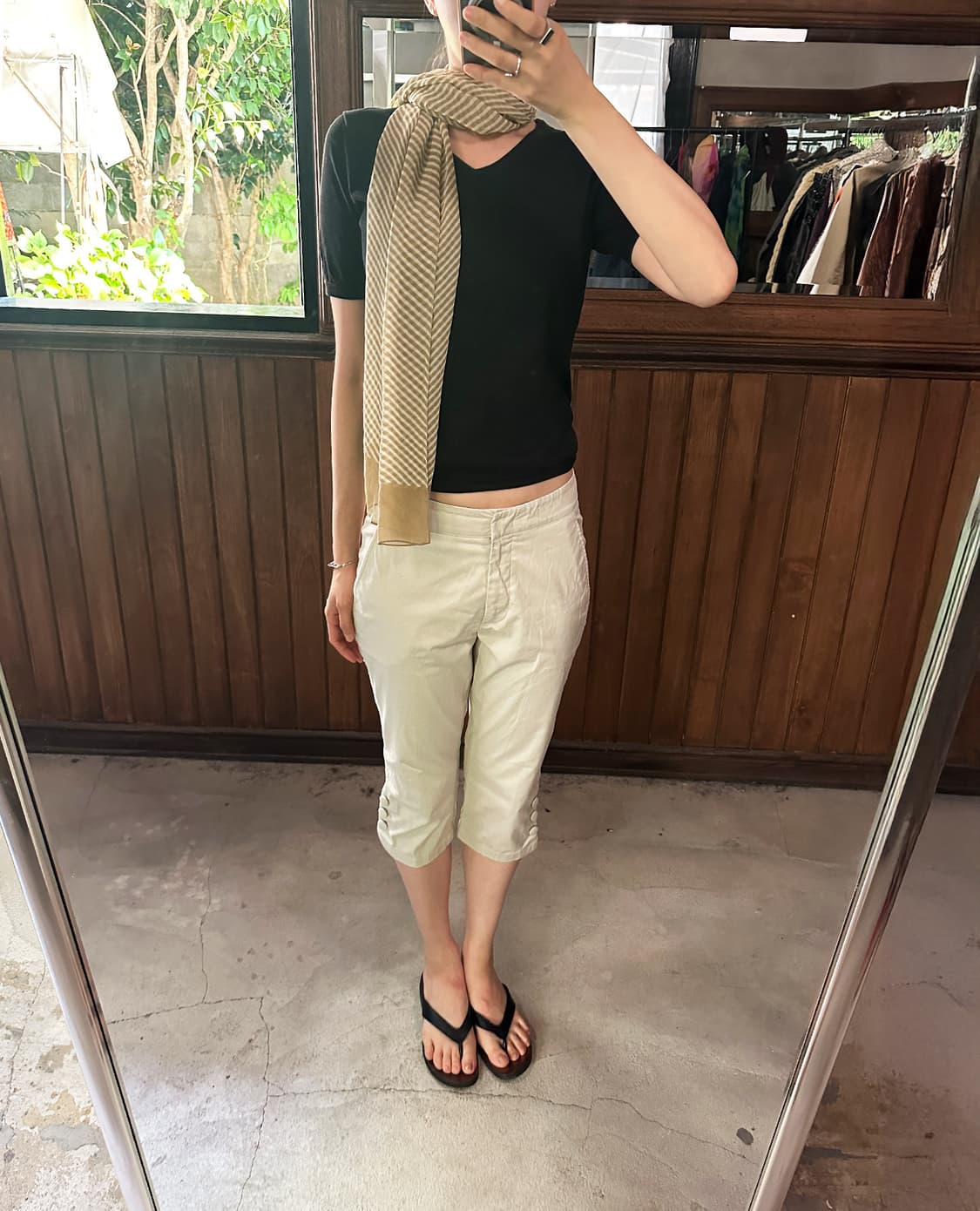 PRADA button capri pants 상품이미지1