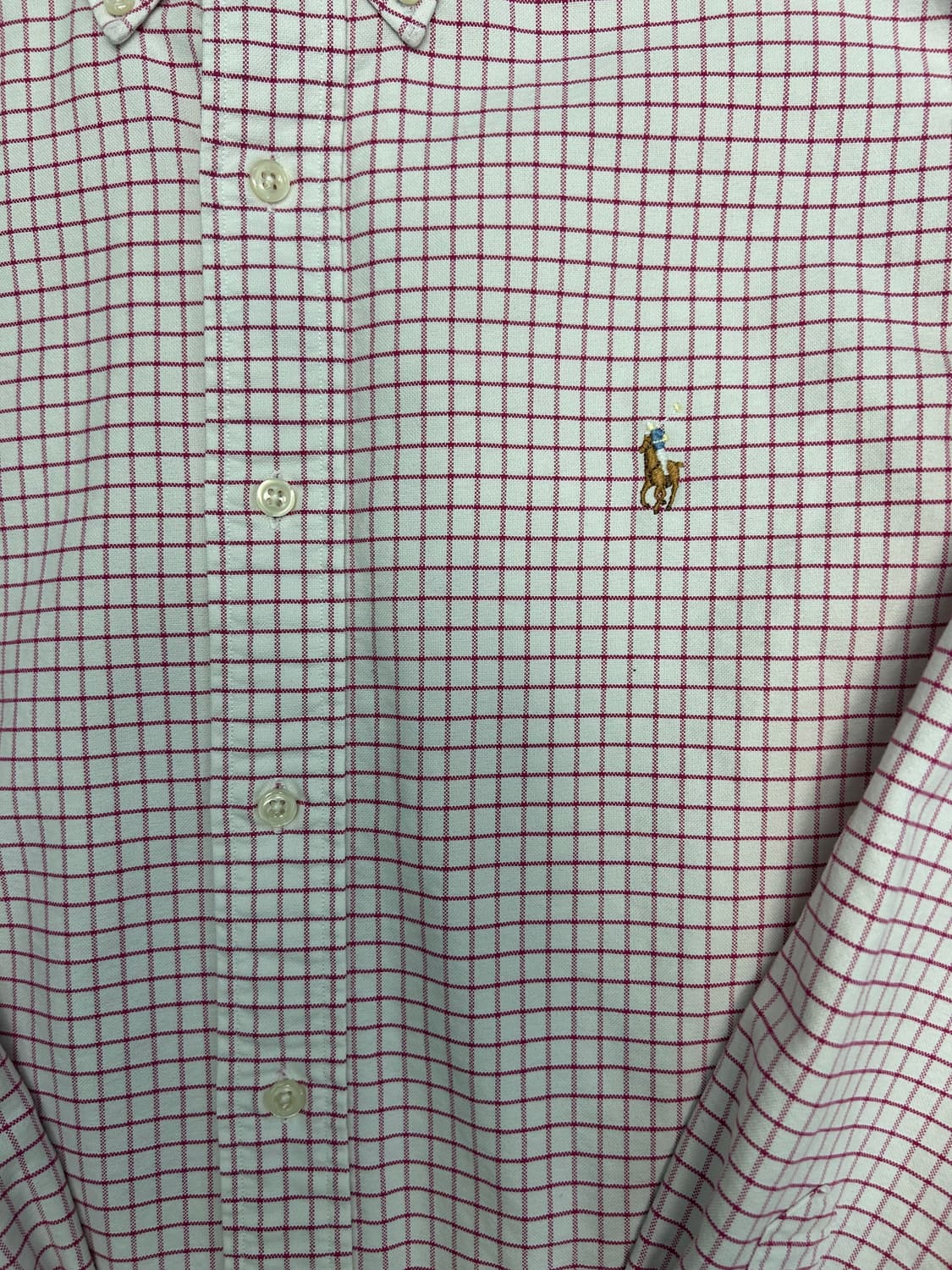 폴로(Polo)랄프로렌 야머스핏 옥스포드 체크 셔츠 상품이미지3