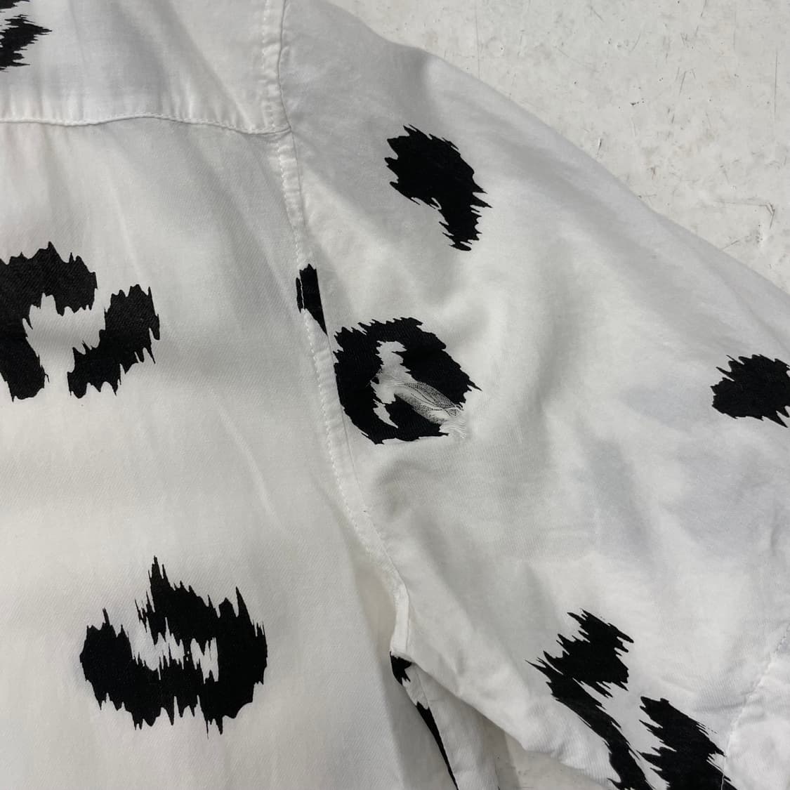 시스템 레오파드 패턴 하프셔츠 상품이미지8