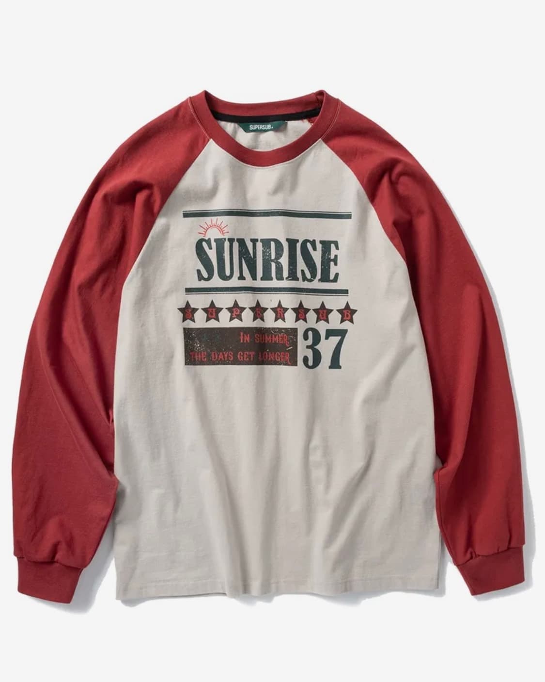 슈퍼서브 래글런 롱슬리브 레드 L 상품이미지5