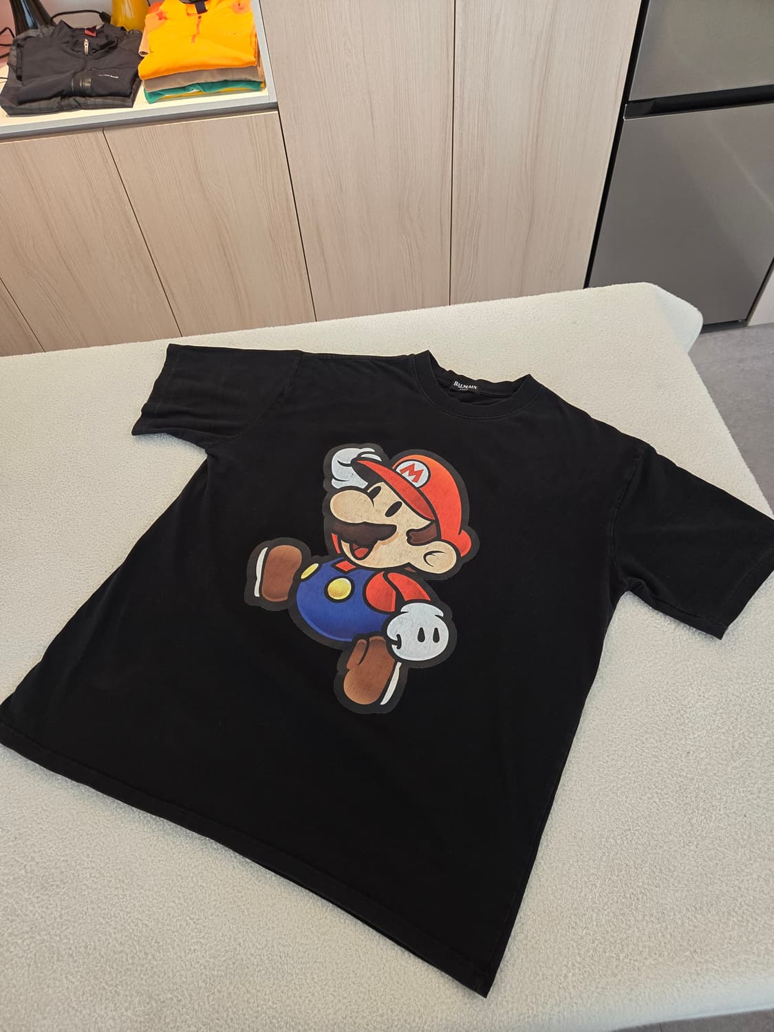 발망 마리오 콜라보 반팔 티셔츠 블랙 105 상품이미지1