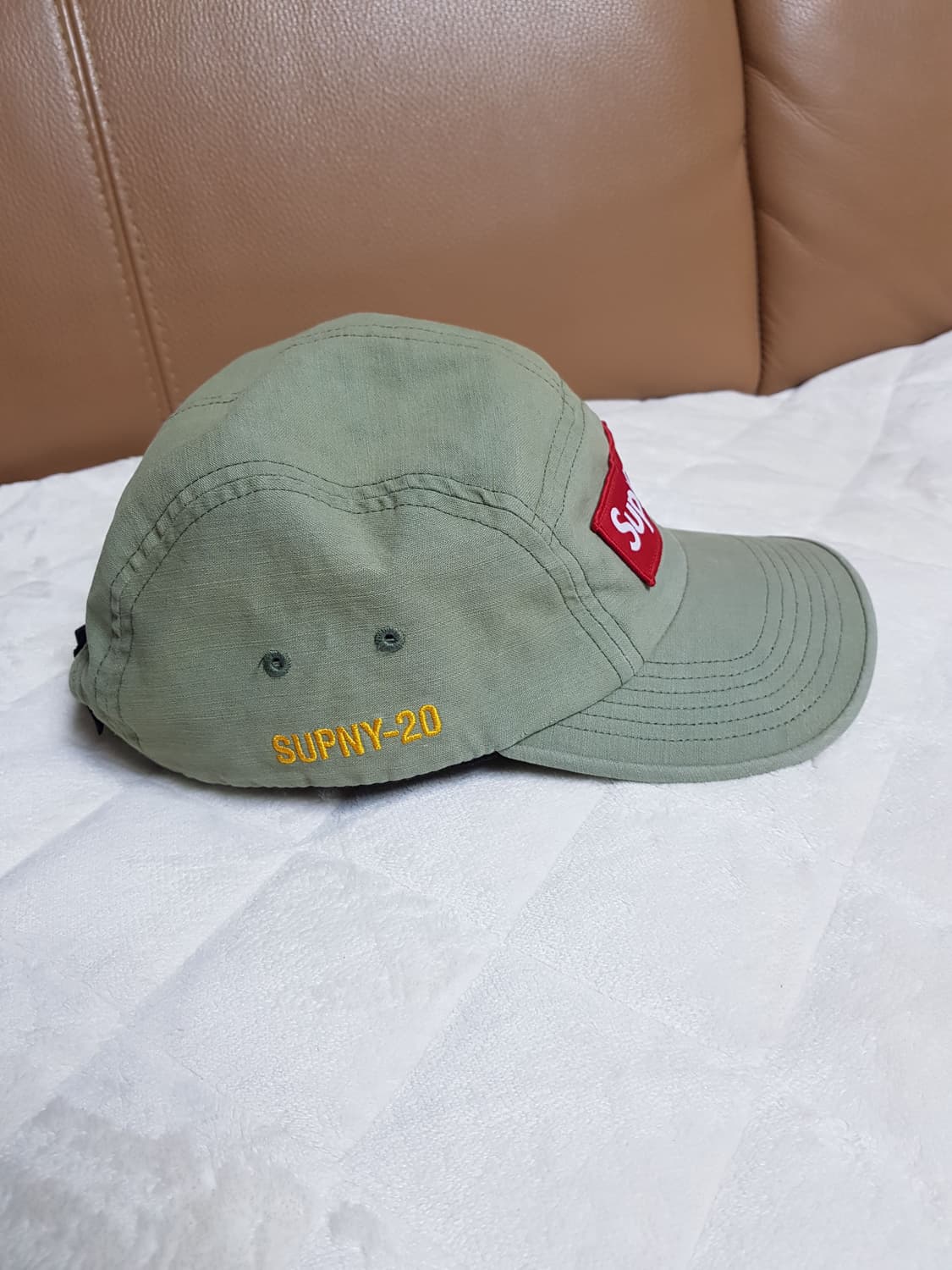 슈프림 밀리터리 캠프캡 모자 볼캡 올리브 20SS 상품이미지3