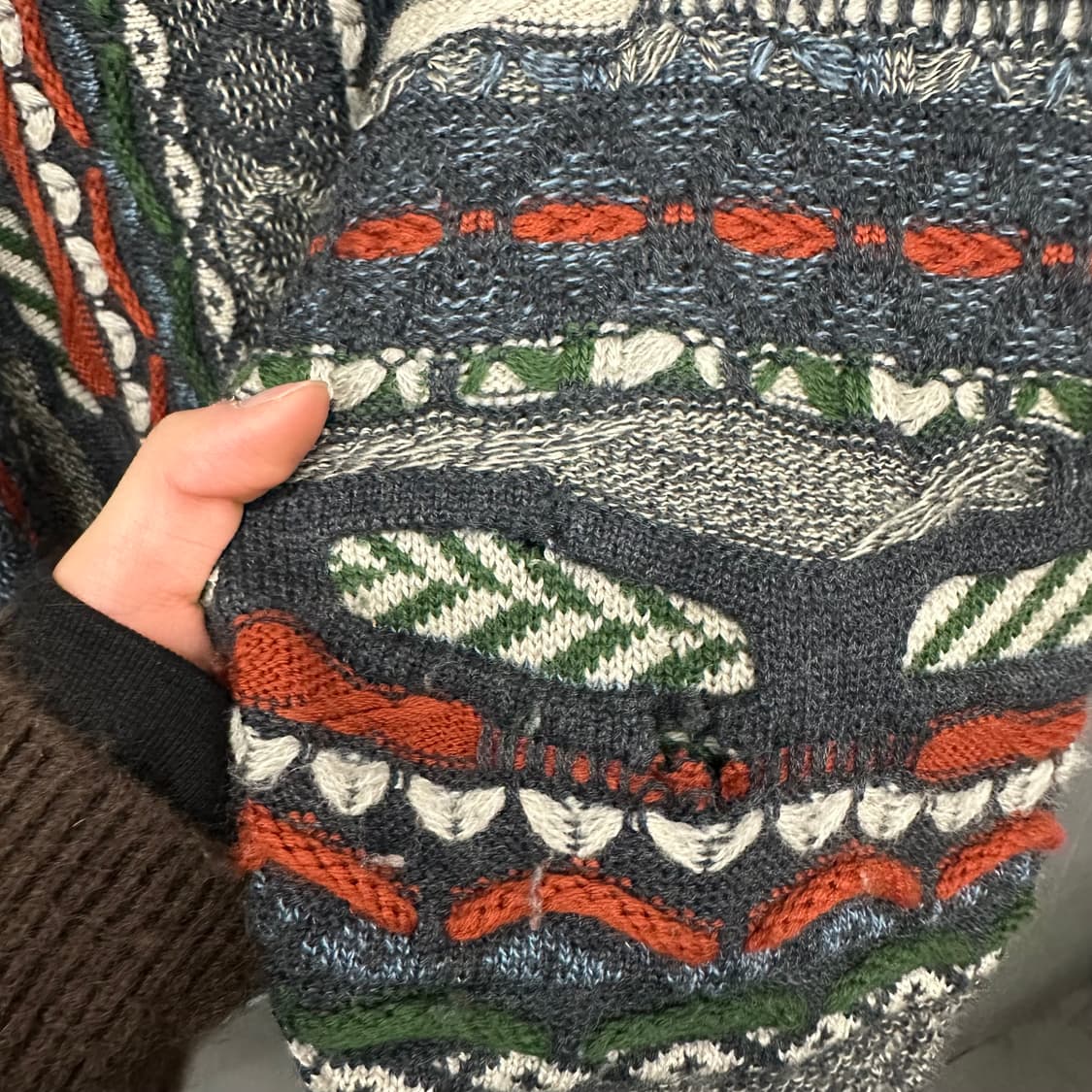 게쿠 쿠지스타일 케이블 니트 가디건 상품이미지6