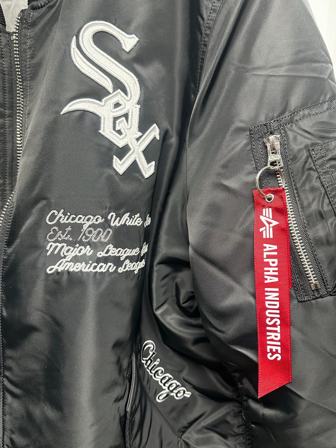 알파인더스트리 시카고 화이트삭스 MA-1 항공점퍼 XL 사이즈 상품이미지4