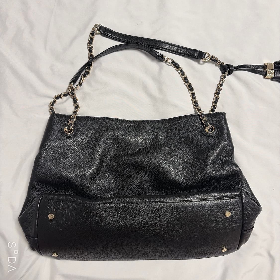 토리버치 블랙 레더 체인 숄더백 태슬 장식 상품이미지2