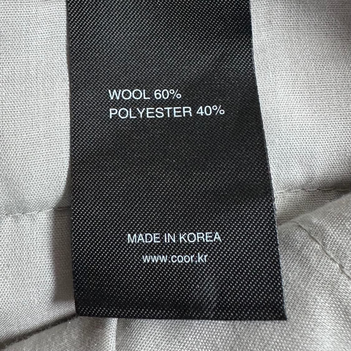 쿠어 울/폴리 투턱 트라우저 상품이미지6