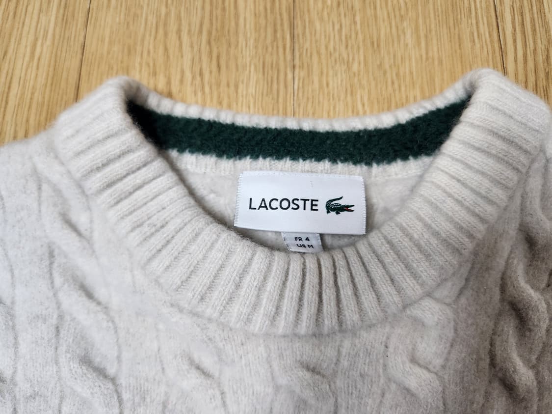 라코스테 쥬니어 케이블 풀오버 라운드 니트, 스웨터 80 상품이미지4