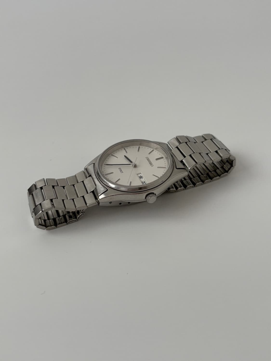 SEIKO-90s spirit bar index silver quartz 상품이미지3
