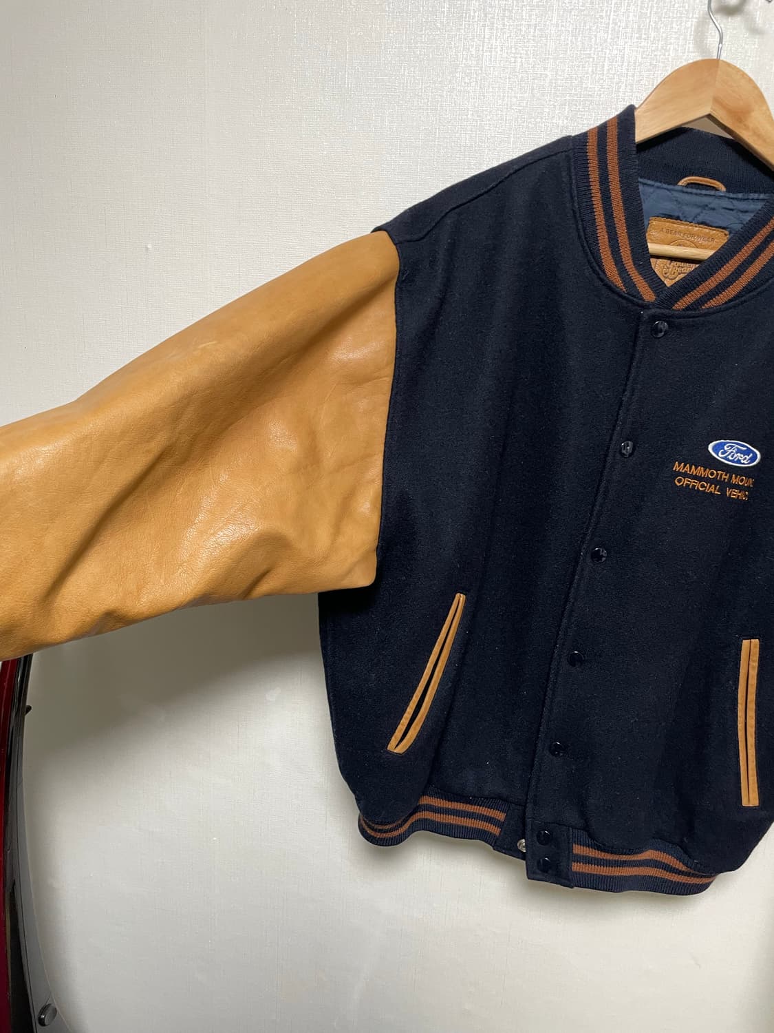 골든베어 90s Made USA 포드 빈티지 바시티자켓 초희귀 XL 상품이미지3