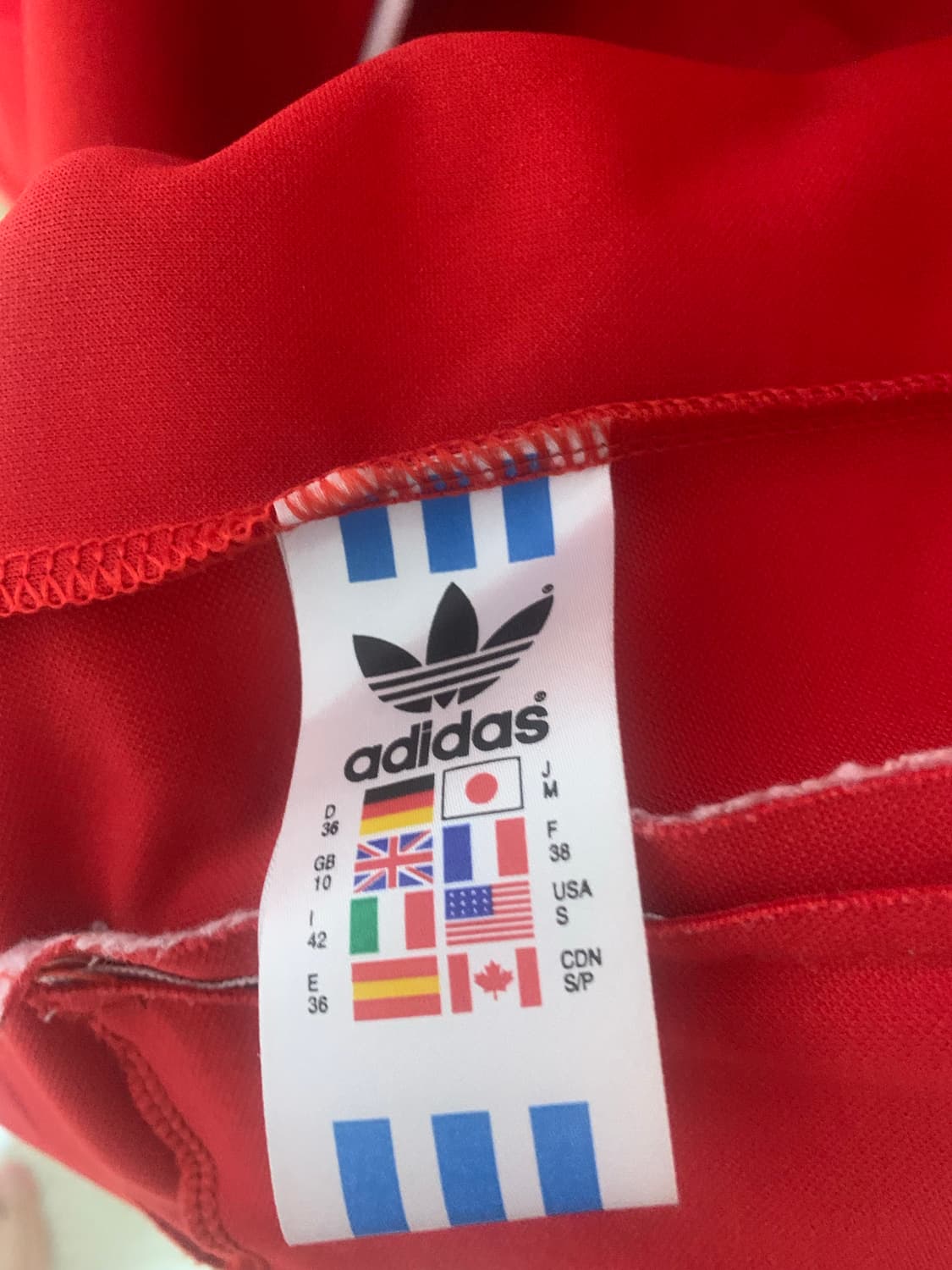 아디다스 파이어버드로고 레드 져지  상품이미지4