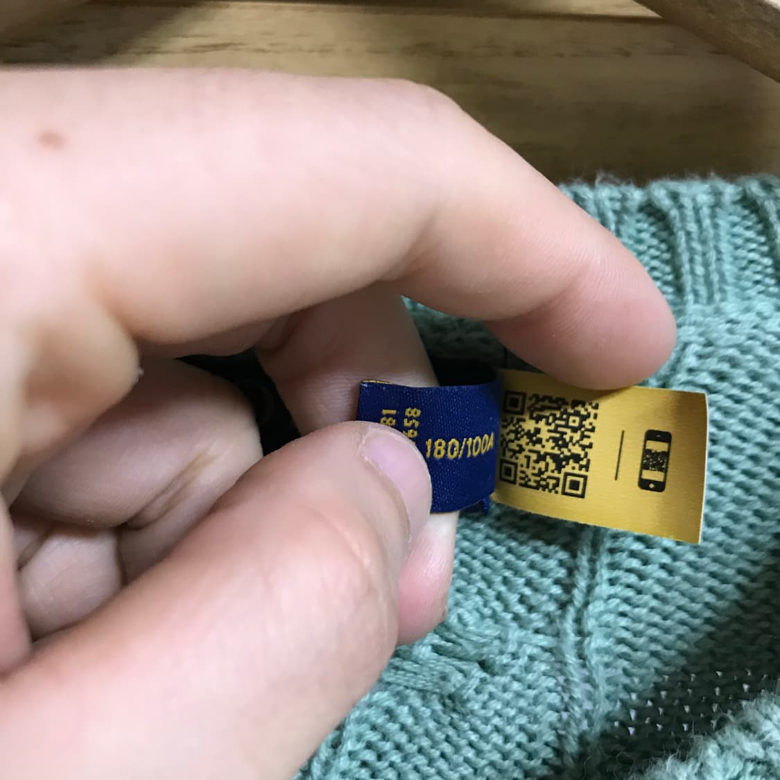 폴로 랄프로렌 꽈배기 큐알 니트 상품이미지4