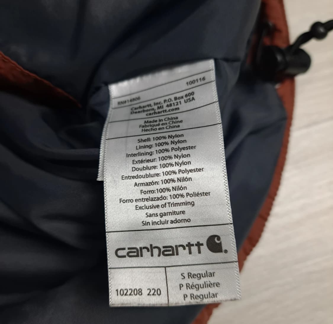 칼하트 길리엄 경량 패딩 100 상품이미지4