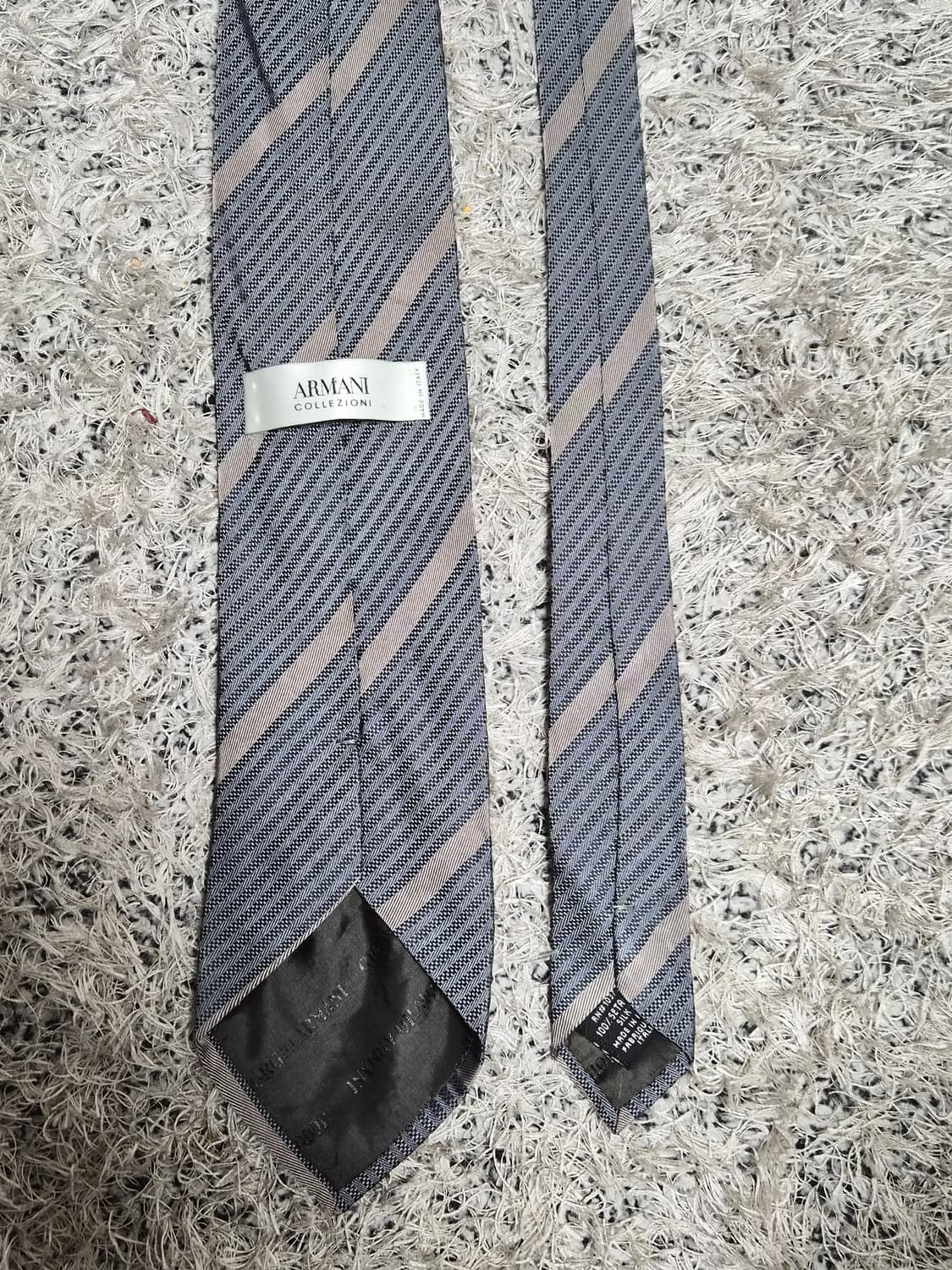 아르마니꼴레지오니 사선 패턴 넥타이 Free - N28 상품이미지4