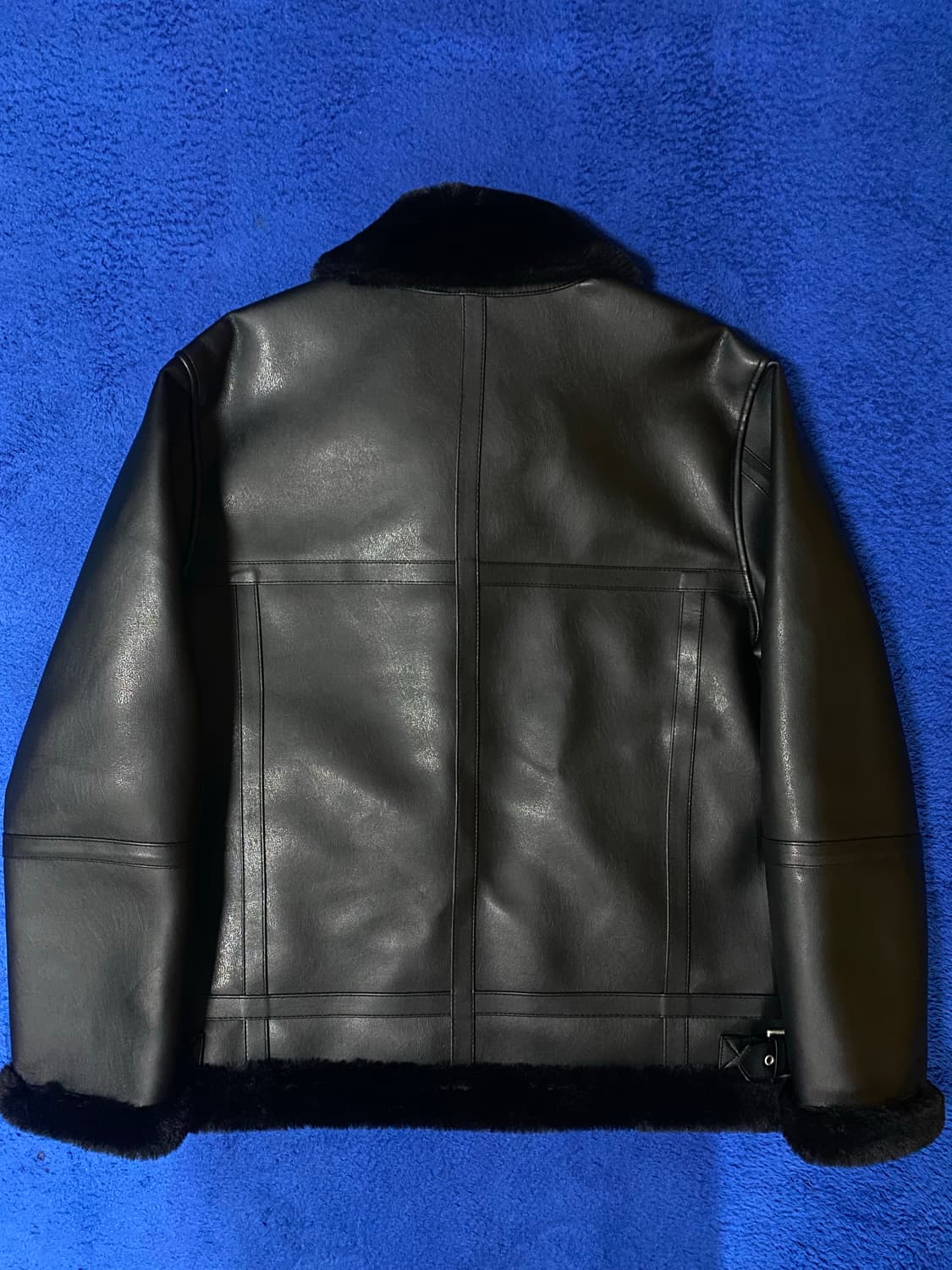 DoffJason 도프제이슨 솔리드 무톤 자켓 퍼 무스탕 L 상품이미지3