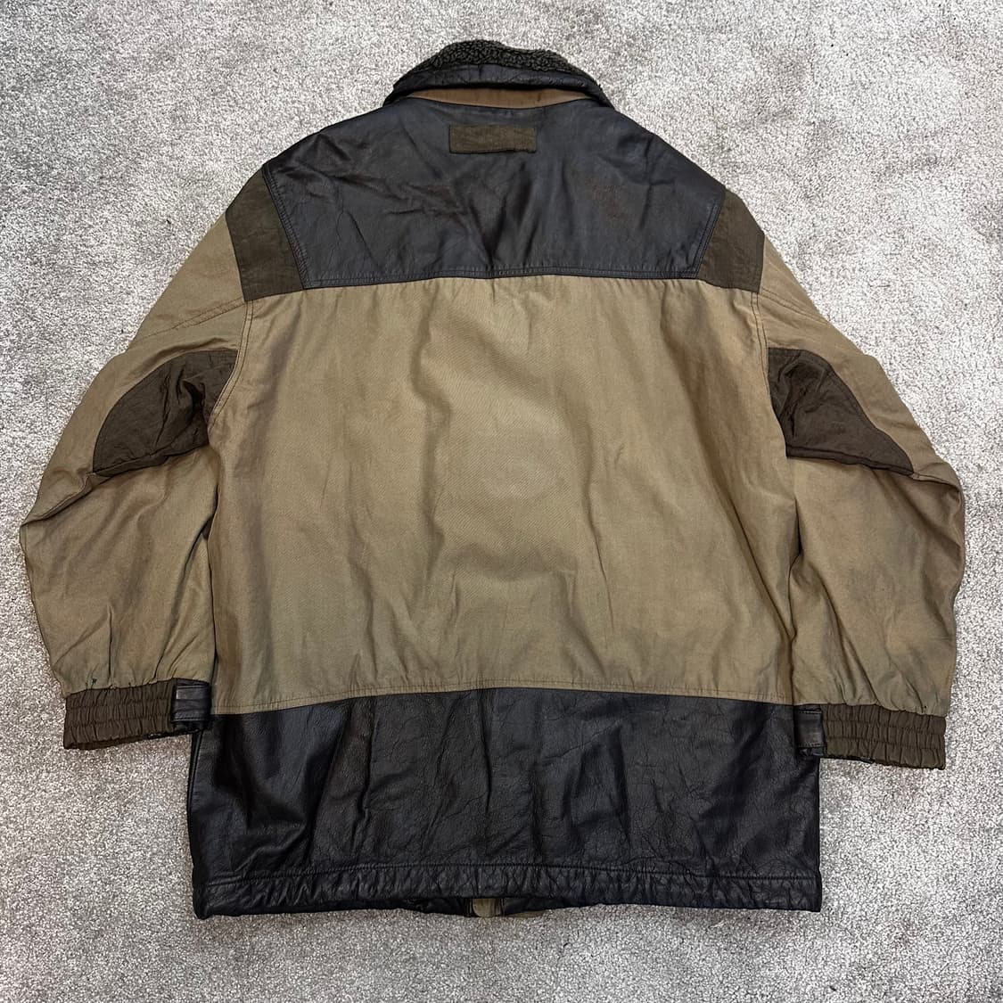 빈티지 로터리그룹 배색 카프스킨 헌팅자켓L 상품이미지9