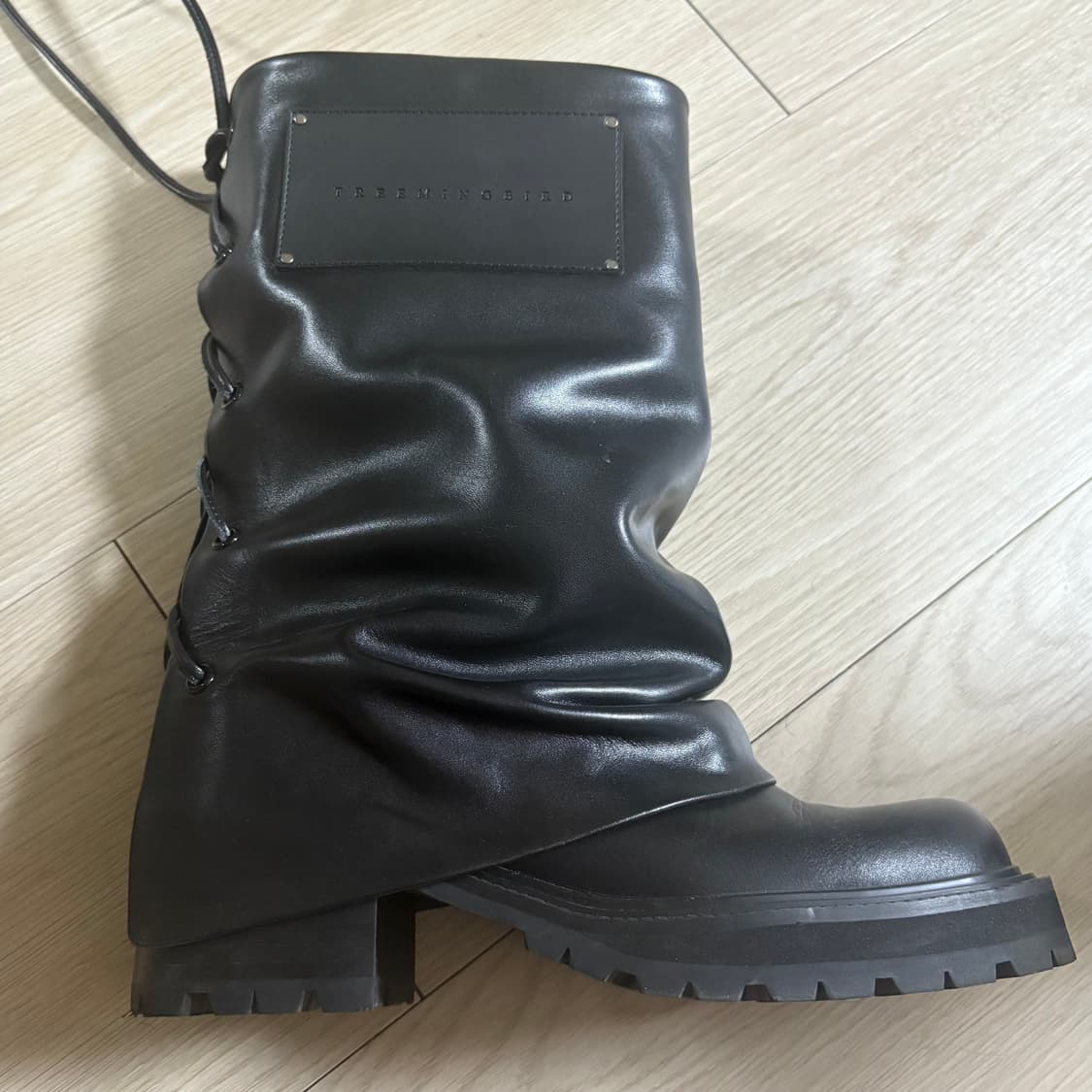 트리밍버드 Folded Lace-up Cowhide Boots 230 상품이미지9