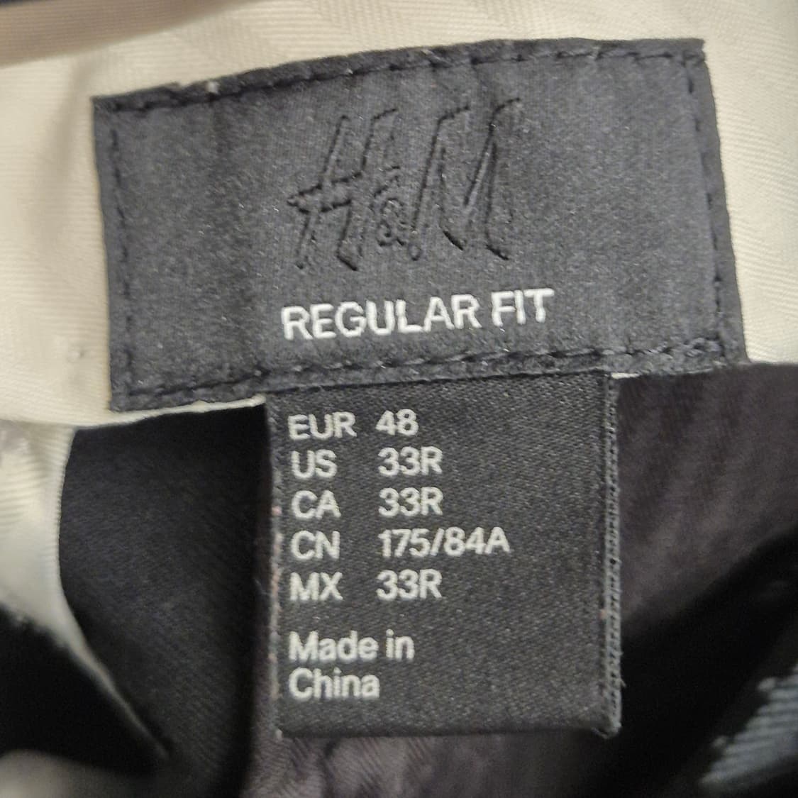H&M 레귤러핏 트라우저 울 혼방 팬츠 33R 상품이미지8