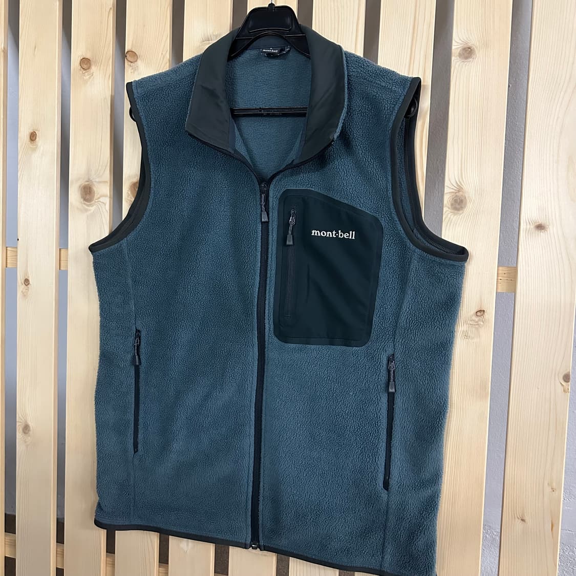 (L) 몽벨 딥그레이 후리스 베스트 자켓 조끼 플리스 집업 상품이미지2