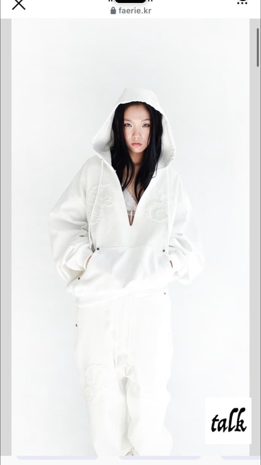 샵 페어리 브이넥 후디 후드티 상품이미지1