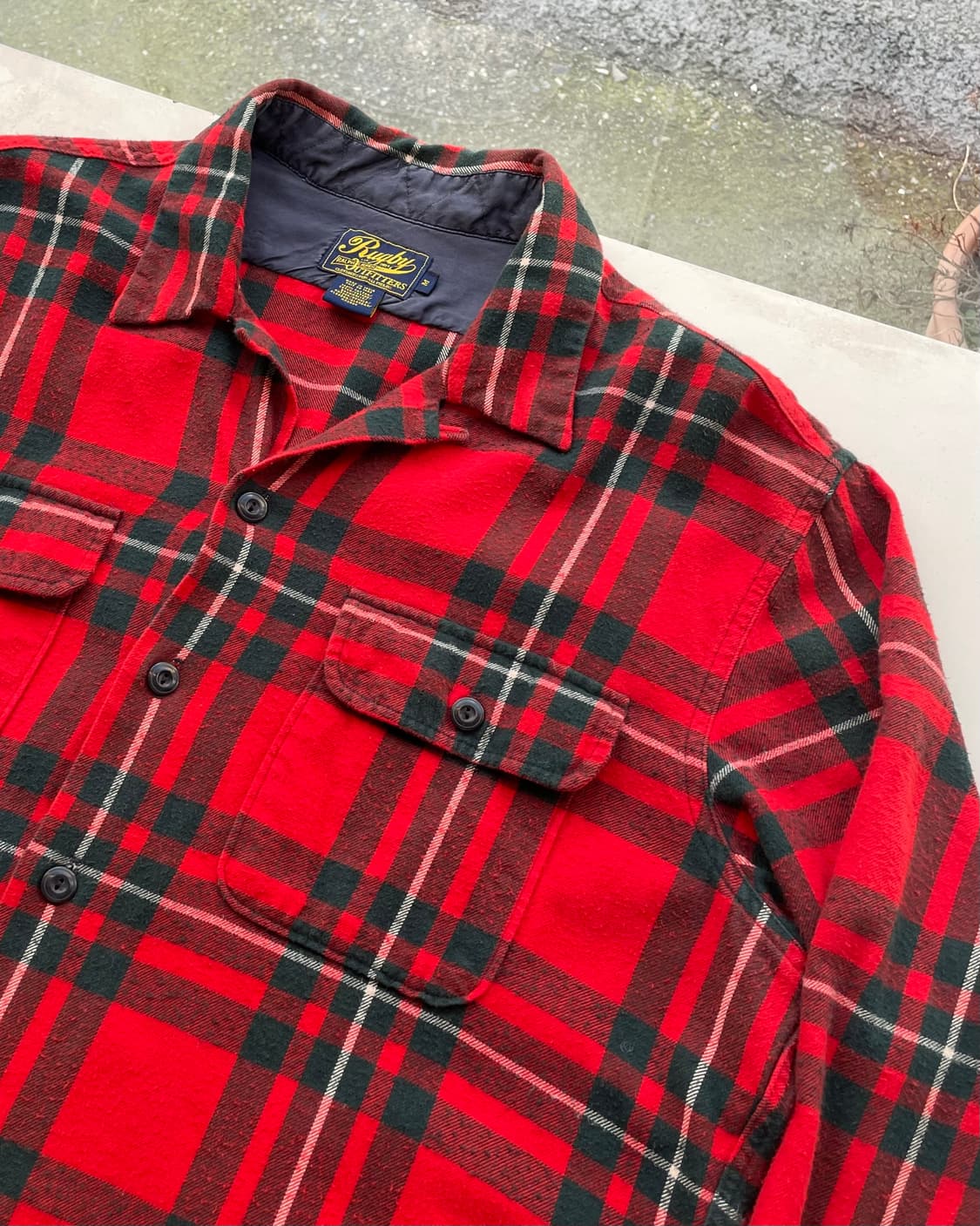 Ralph Lauren Rugby flannel camp shirt M 상품이미지6