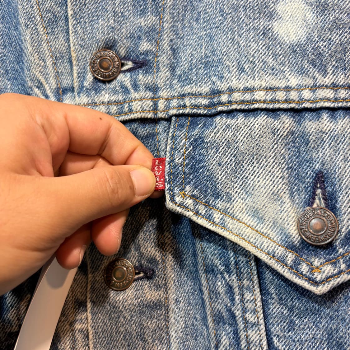 [38R] LEVI's 리바이스 USA 빈티지 데님 자켓 상품이미지2