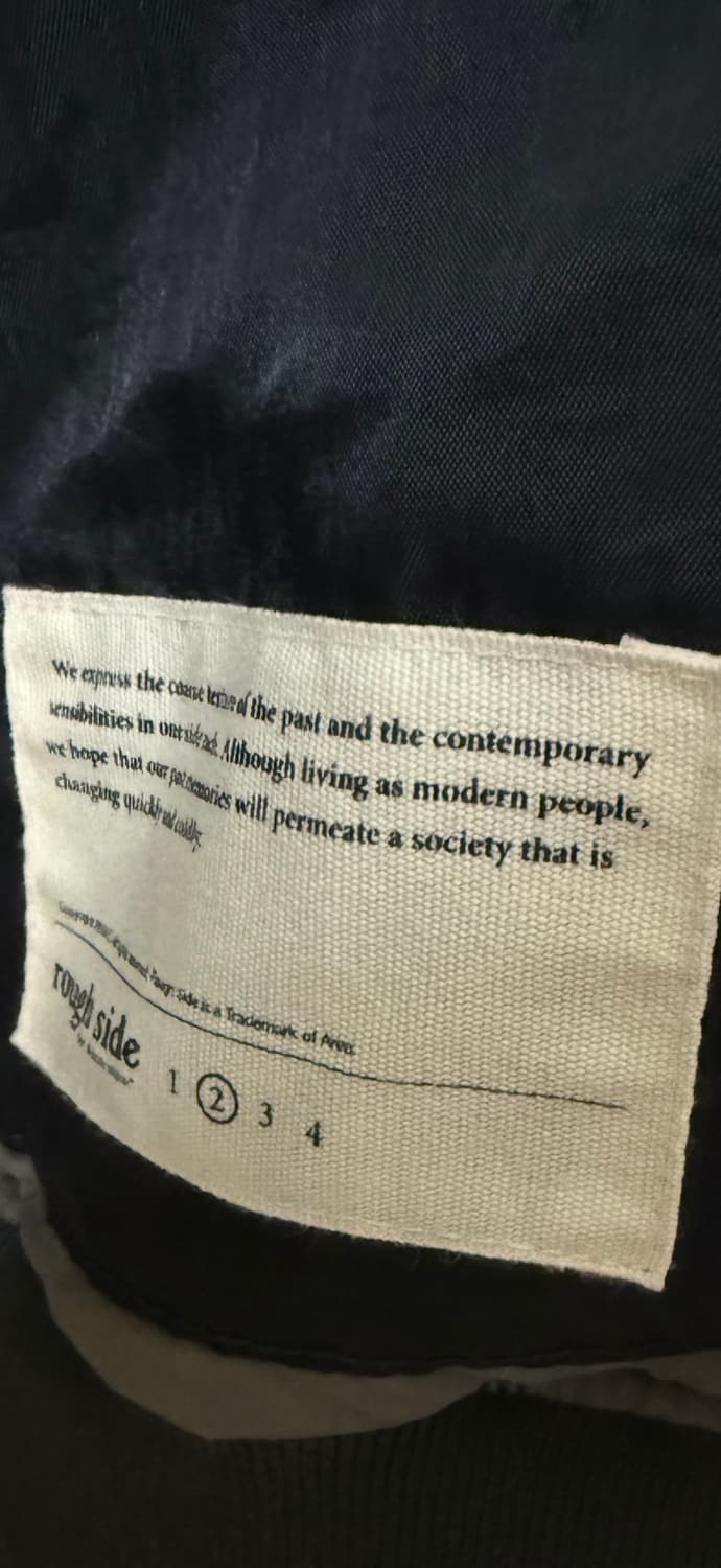 러프사이드 ma-1 23ss 2사이즈 애쉬 블랙 상품이미지3