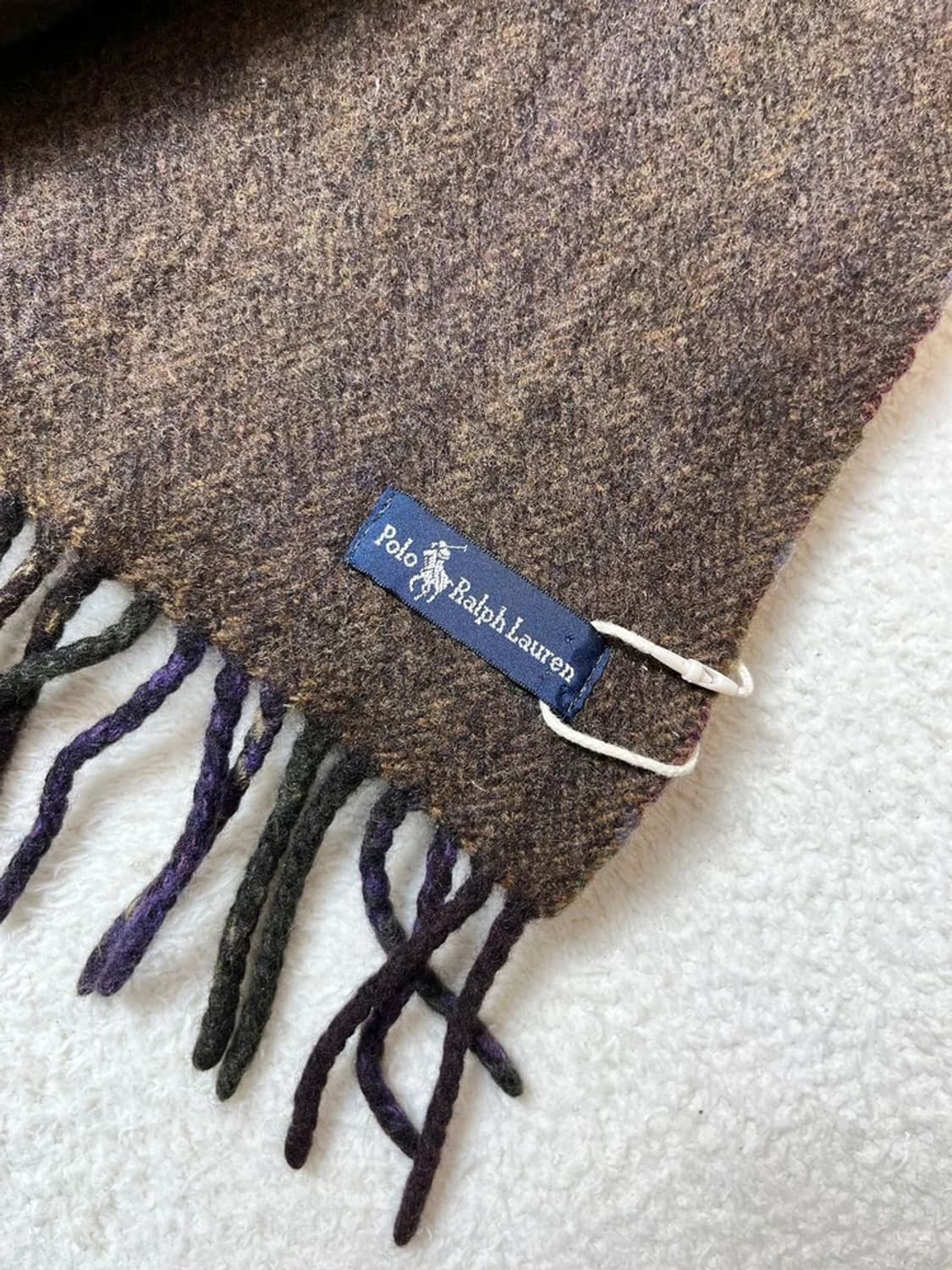 폴로 랄프로렌 타탄체크 헤링본 리버시블 목도리 A1674 상품이미지5