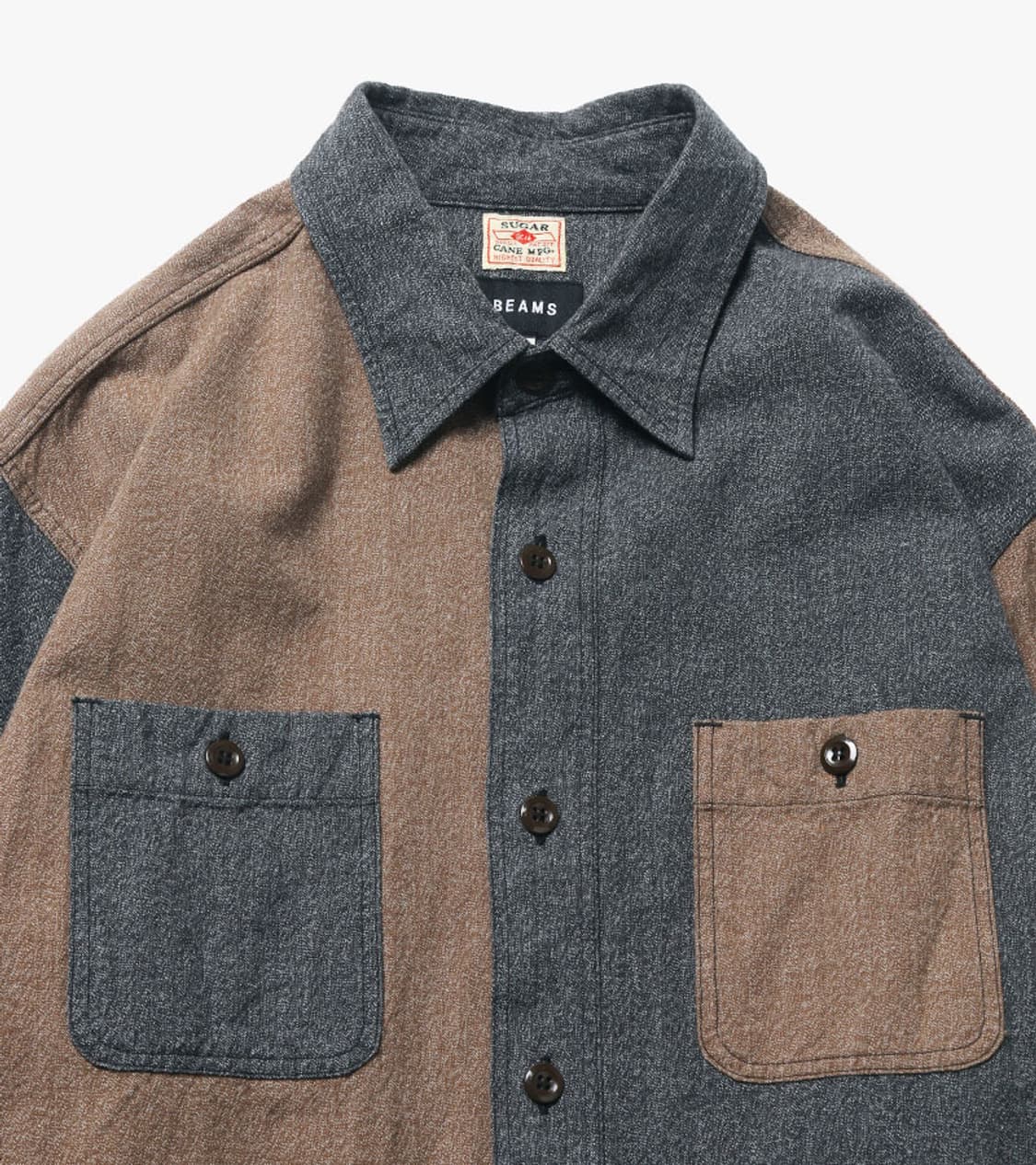 BEAMS X SUGAR CANE - 25SS CHAMBRAY SHIRT 상품이미지7