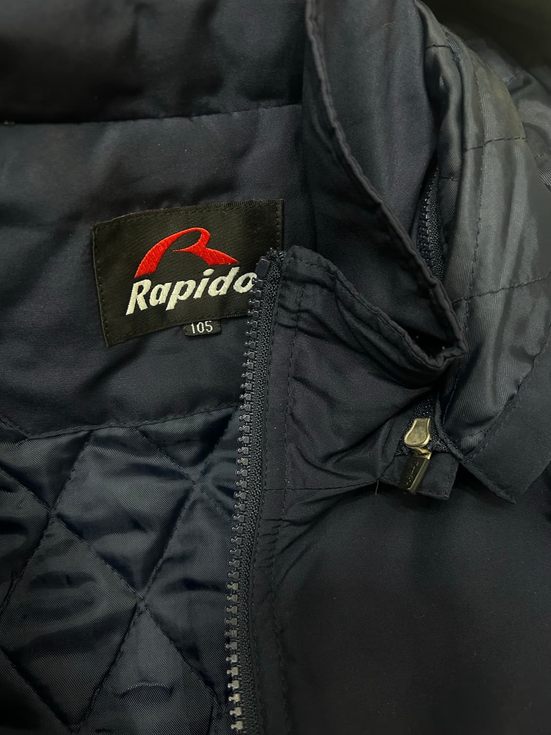 [실측2Xl]라피도 올드스쿨 누빔 바람막이/네이비 상품이미지6