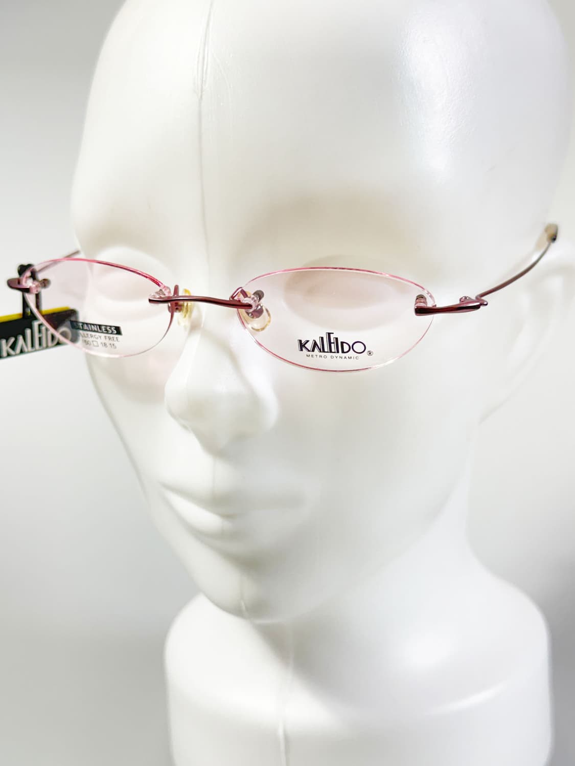 90s KALEIDO 무테 오벌 프레임 틴트 빈티지 안경 상품이미지8