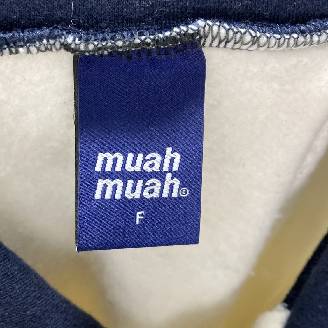 무아무아 2022 여성 오버핏 기모 카라맨투맨 F 상품이미지4