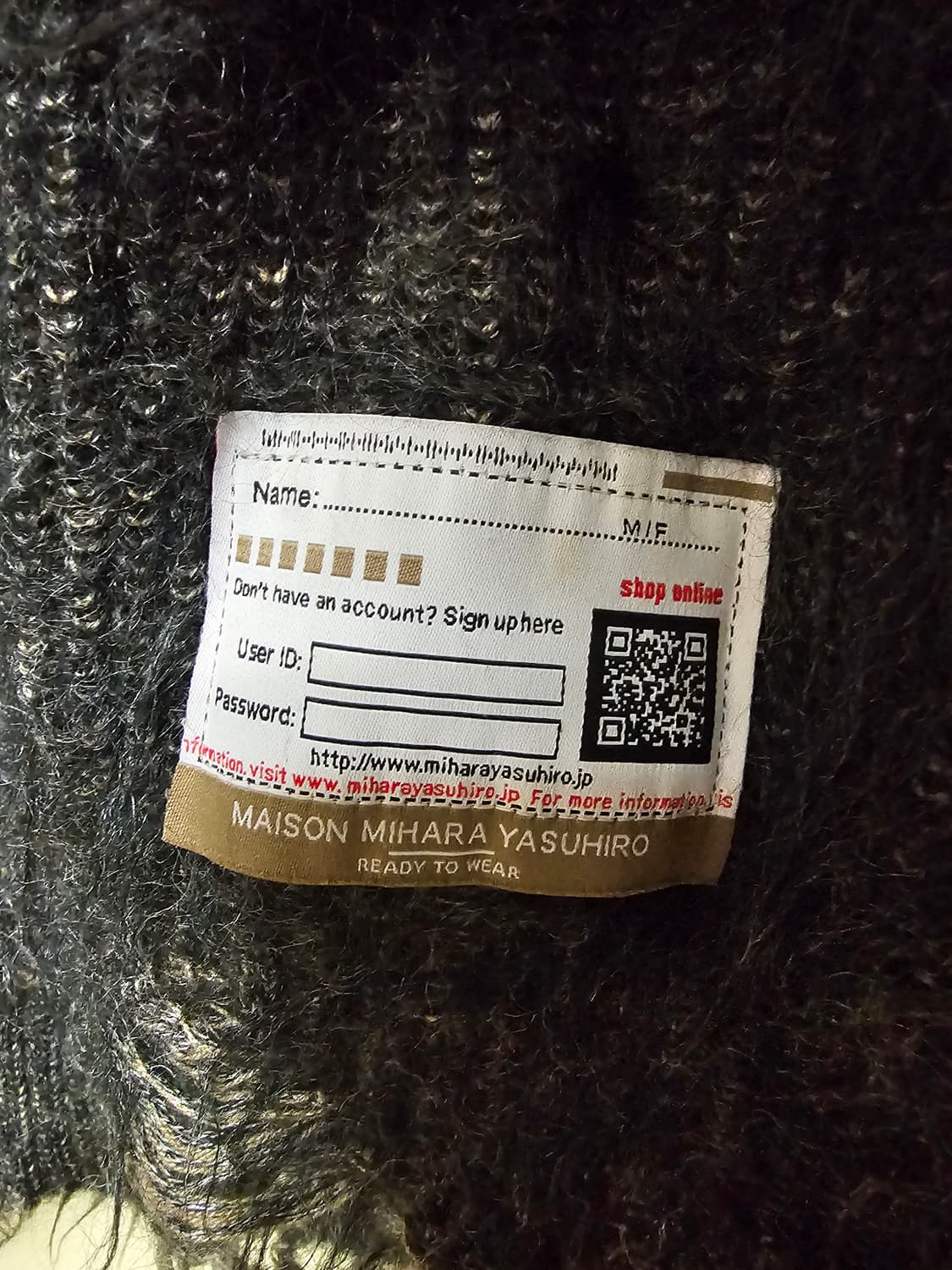 Maison MIHARA YASUHIRO 데미지 니트 46사이즈 상품이미지3