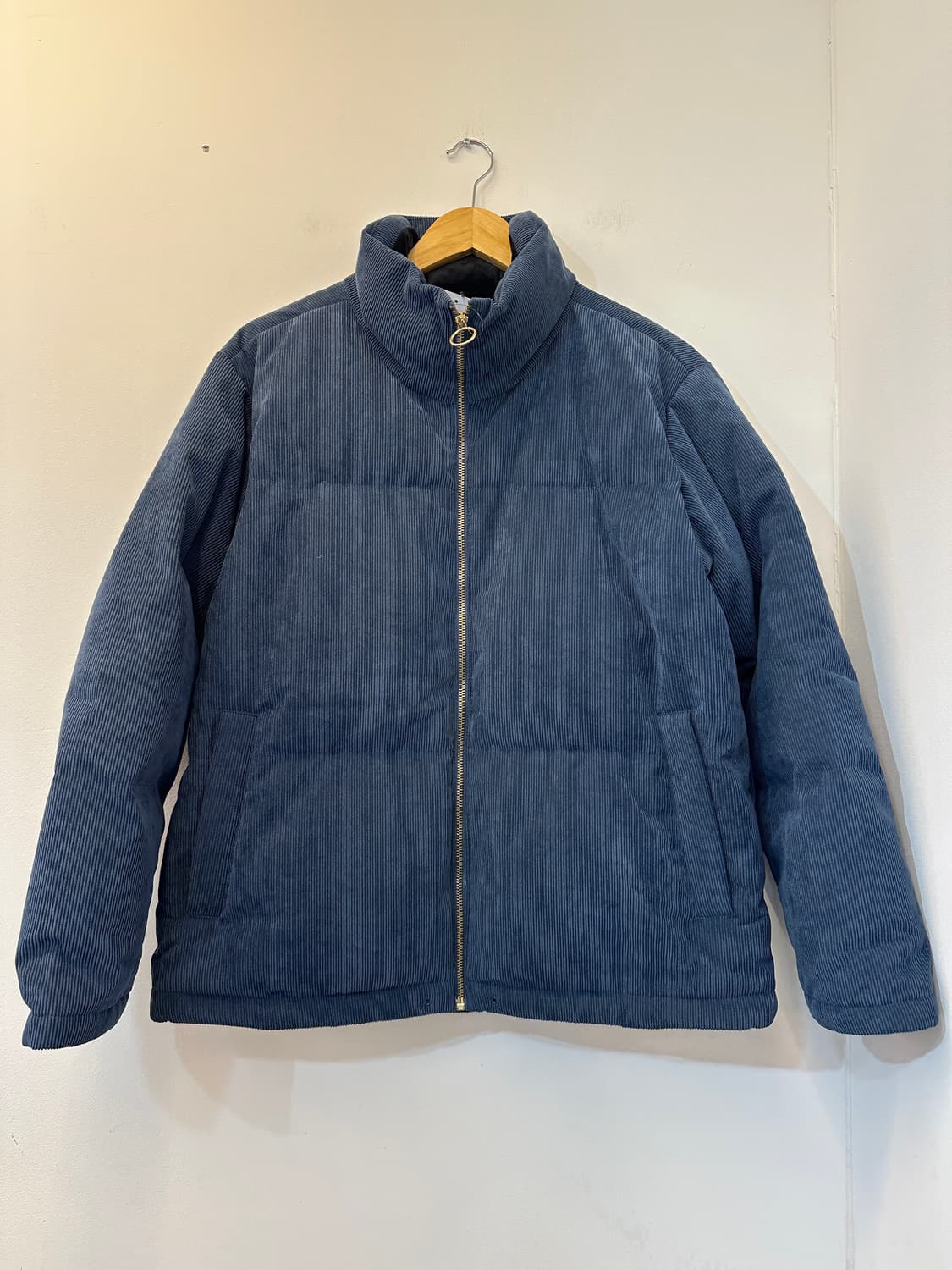 95)프로스펙스 오리지널 코듀로이 거위털 패딩 인디고 블루 상품이미지1