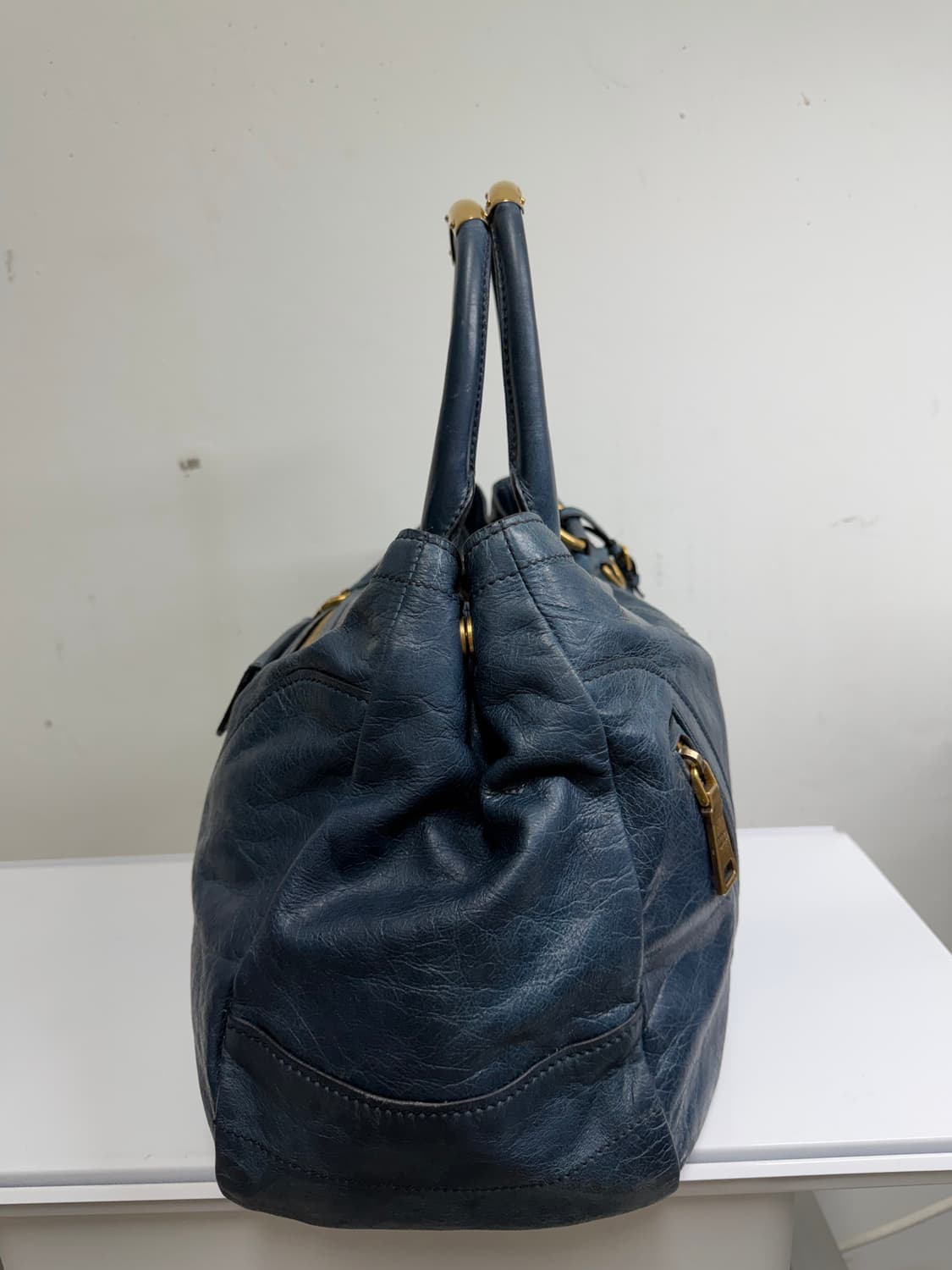 [정품] 프라다 비텔로 샤인 딥 오션 블루 상품이미지3