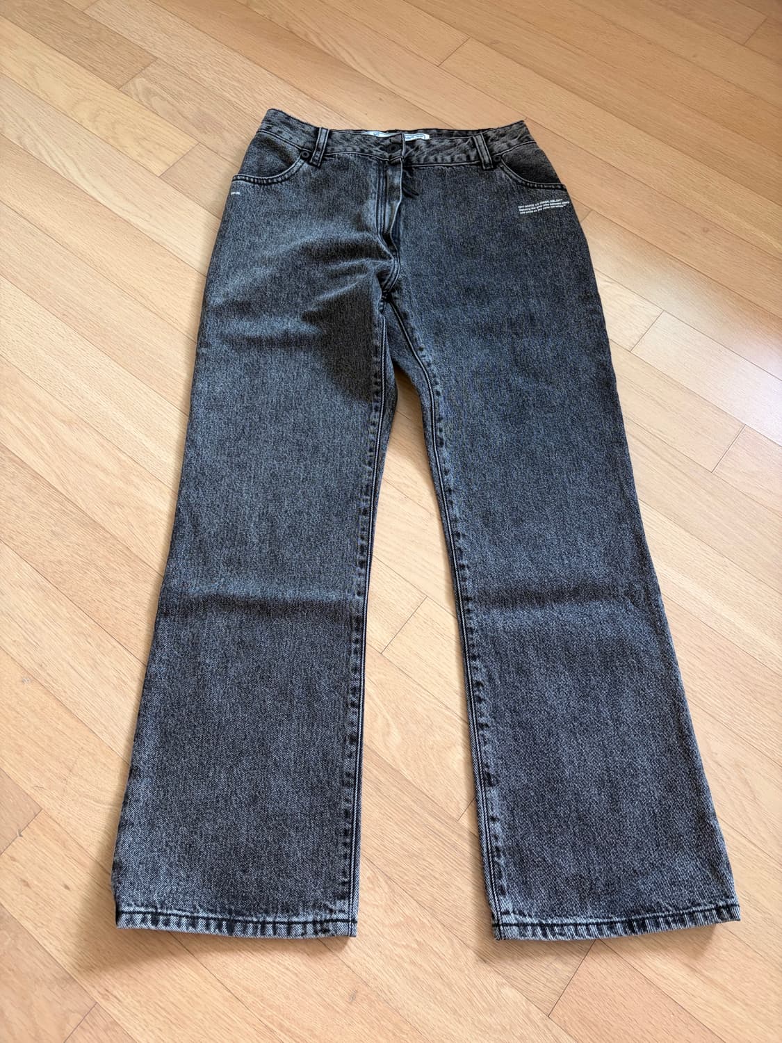 Off White 흑청 데님 상품이미지2