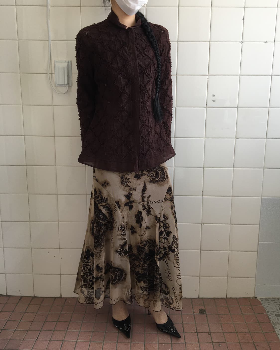 Hiroko bis pattern line point shirt 상품이미지5