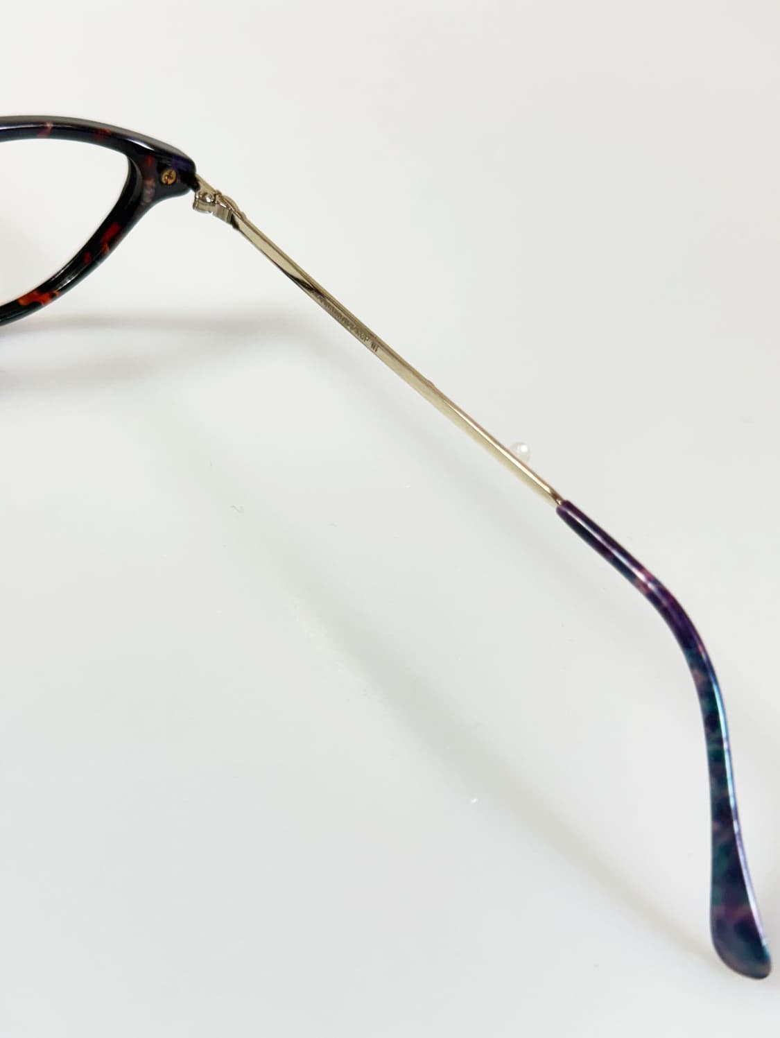 90s SEVA SCHAN 캣아이 뿔테 마블 빈티지 안경 상품이미지7