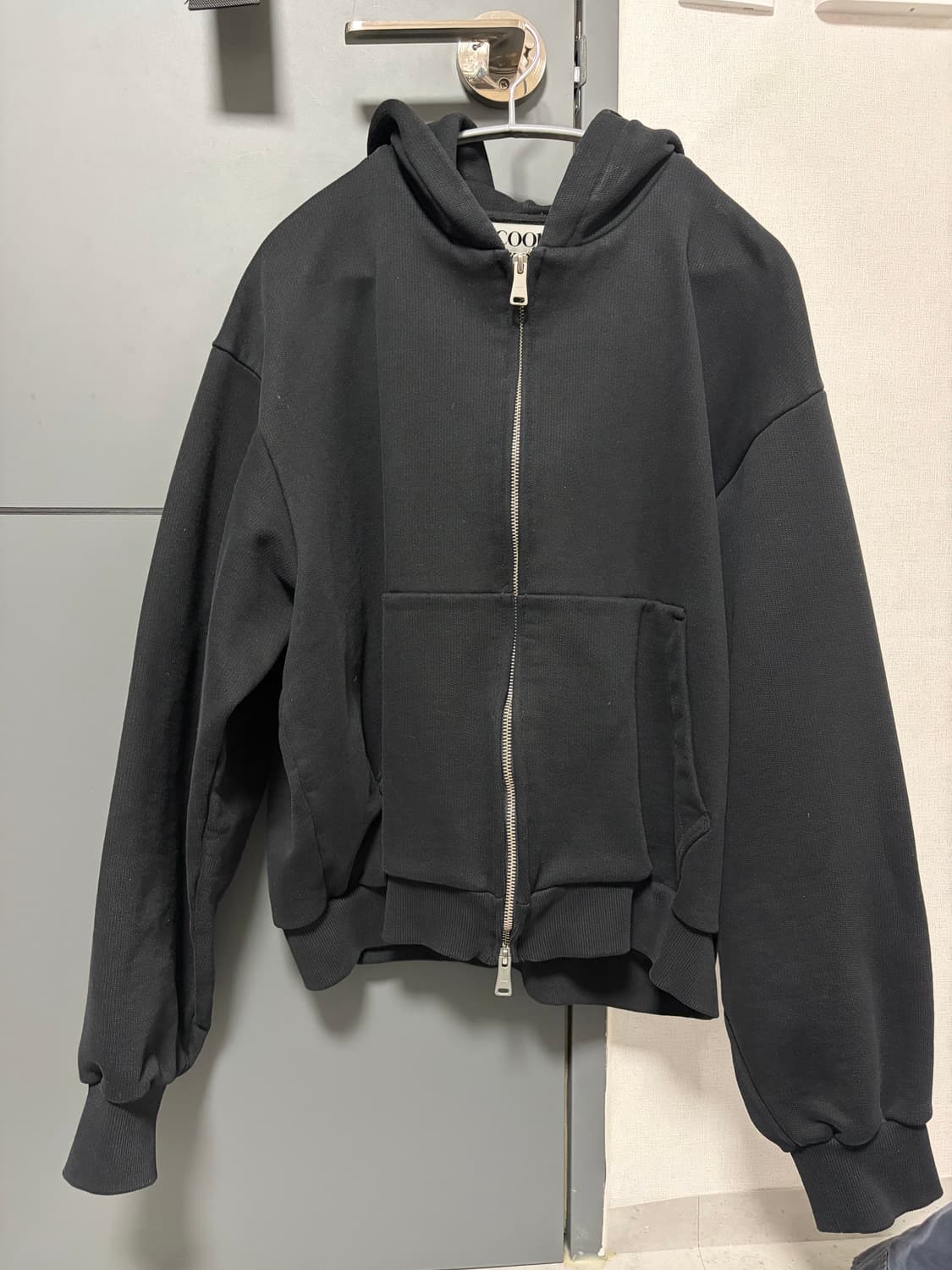 COOR 후드 집업 블랙 L사 상품이미지1