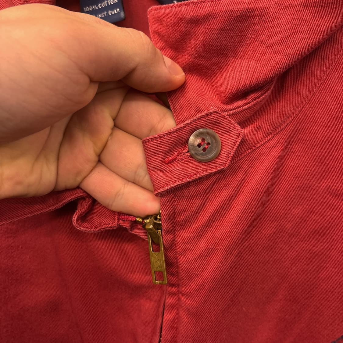 90s 폴로 랄프로렌 클래식 코튼트윌 스윙자켓 레드 N824 상품이미지6
