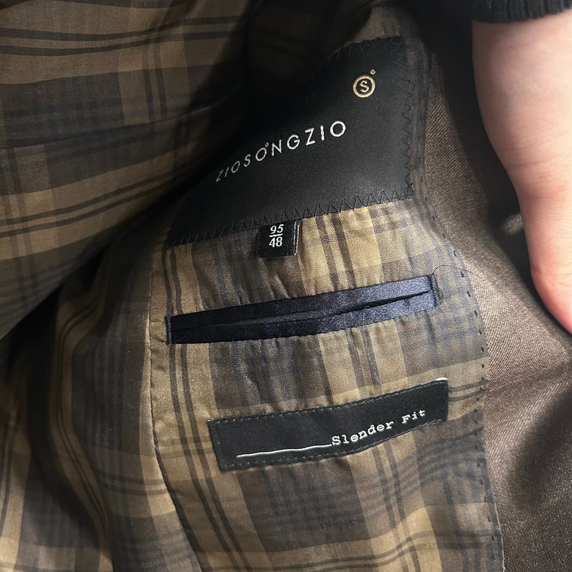 지오송지오 슬렌더핏 투버튼 테일러 블레이져 상품이미지4